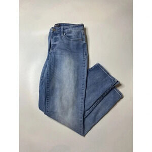 Curves 360 By NYDJ Shape Slim Straight Jeans With Side Slits - Size 2 Regular